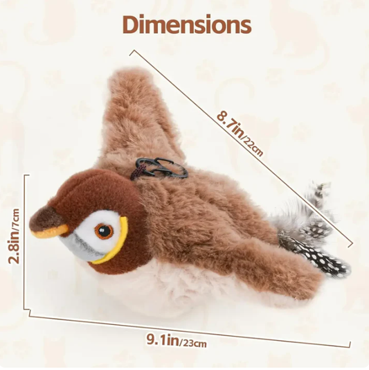 FlutterPlay™ Flapping Bird Cat Toy – Real Prey Action That Gets Lazy Cats Moving