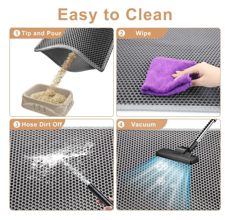 TrapMat™ Double-Layer Cat Litter Mat – Ends Litter Tracking for Good