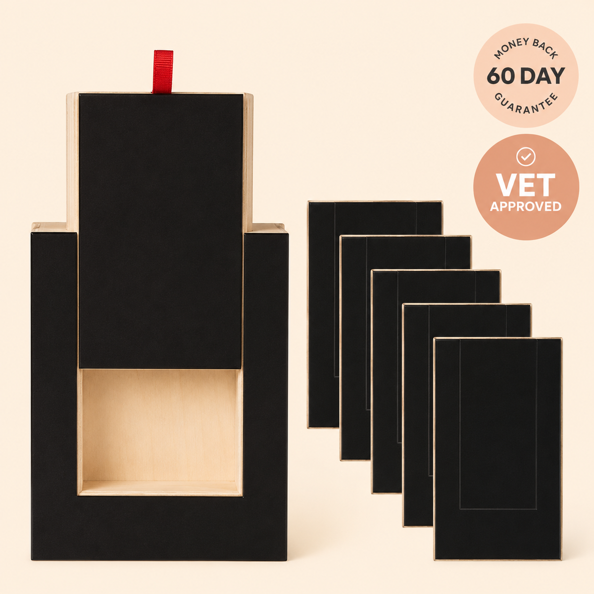 ScratchCalm scratch board with replacement sandpaper boards