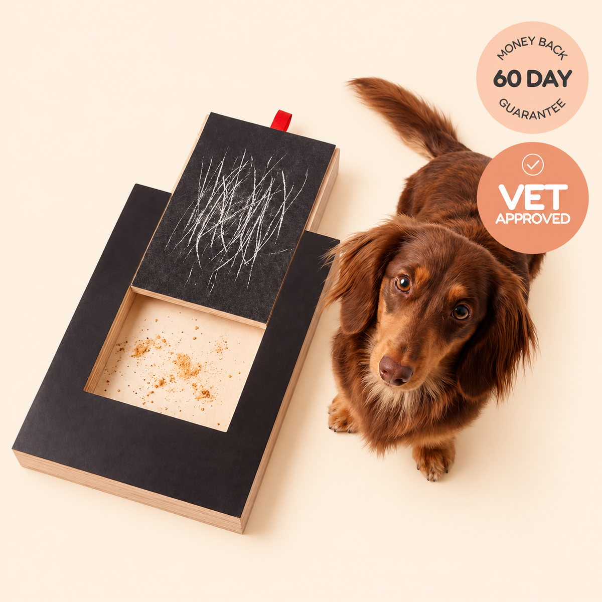 ScratchCalm drawer-type dog nail scratch board