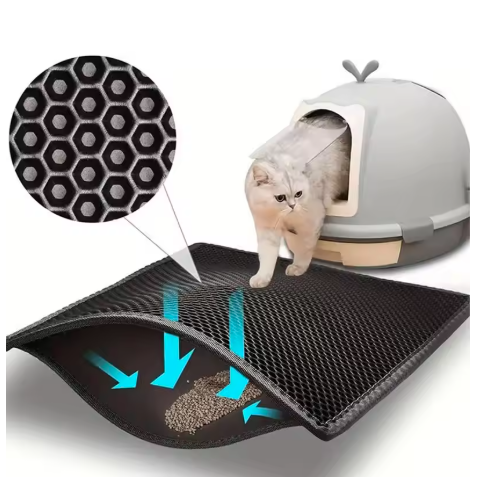 TrapMat™ Double-Layer Cat Litter Mat – Ends Litter Tracking for Good