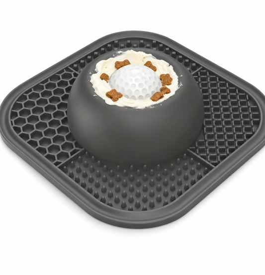 SlowFeast™ Ball-In Slow Feeder Lick Bowl – Stops Gulping in Seconds